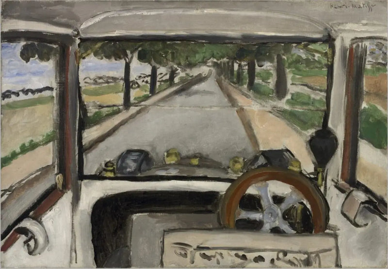 Die Windschutzscheibe, auf der Straße nach Villacoublay - Henri Matisse