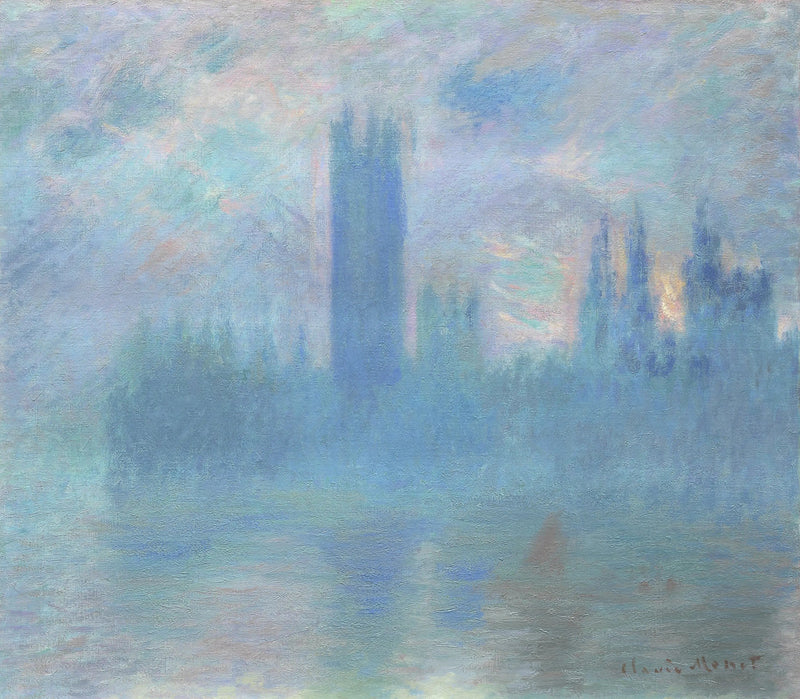 Das Parlament von London - Claude Monet