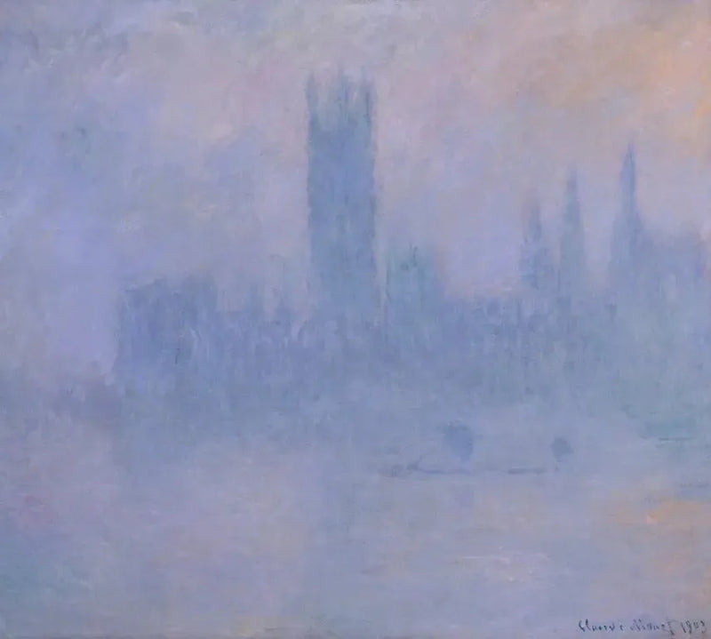 Das Parlament, Symphonie in Blau - Claude Monet