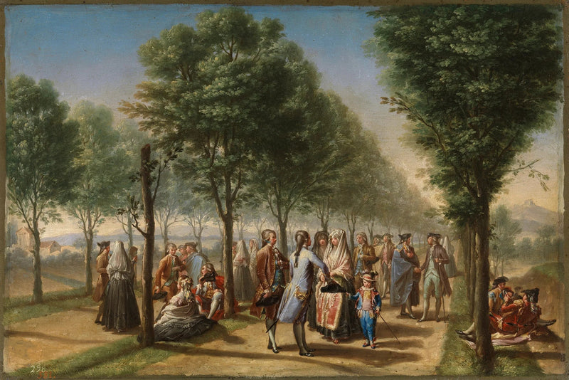 Der Paseo de las Delicias - Francisco Bayeu