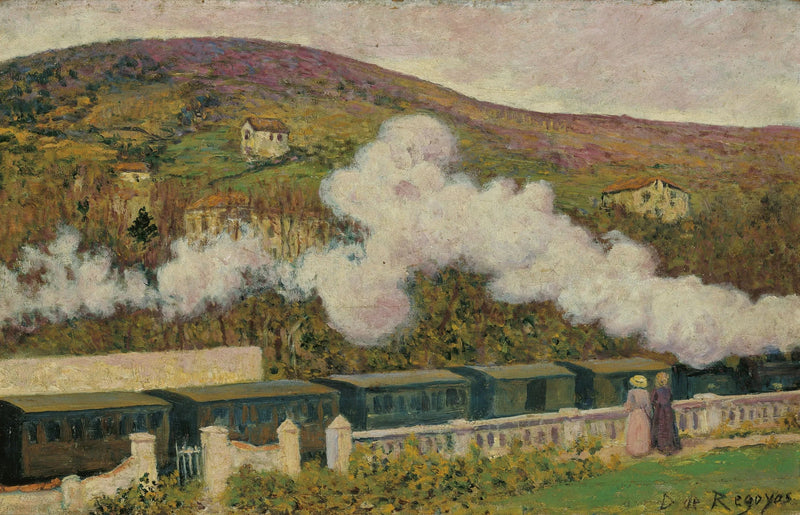 Die Durchfahrt des Zuges - Dariño de Regoyos
