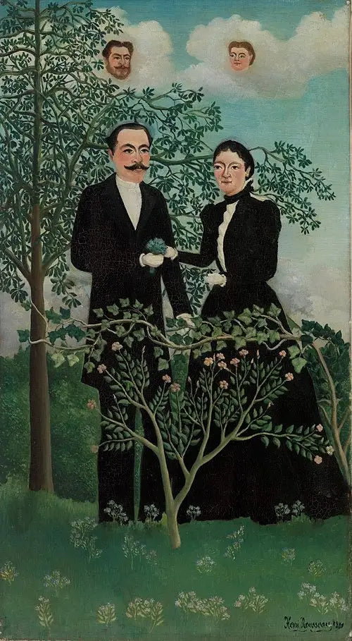 Die Vergangenheit und die Gegenwart - Henri Rousseau