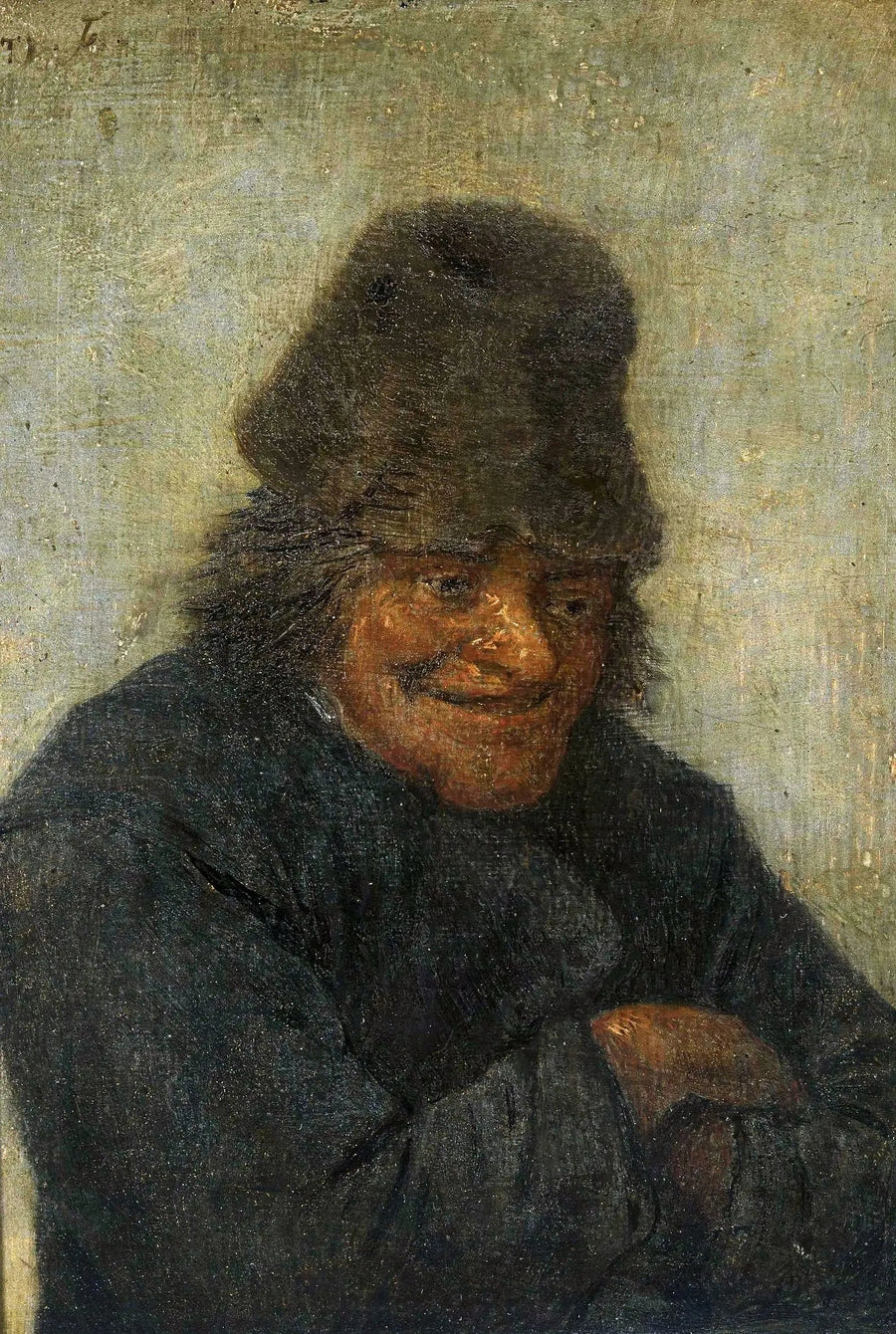 Der lächelnde Bauer. - David Teniers der Jüngere