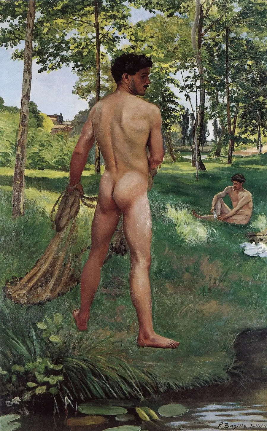 Der Fischer mit dem Sperber - Frédéric Bazille
