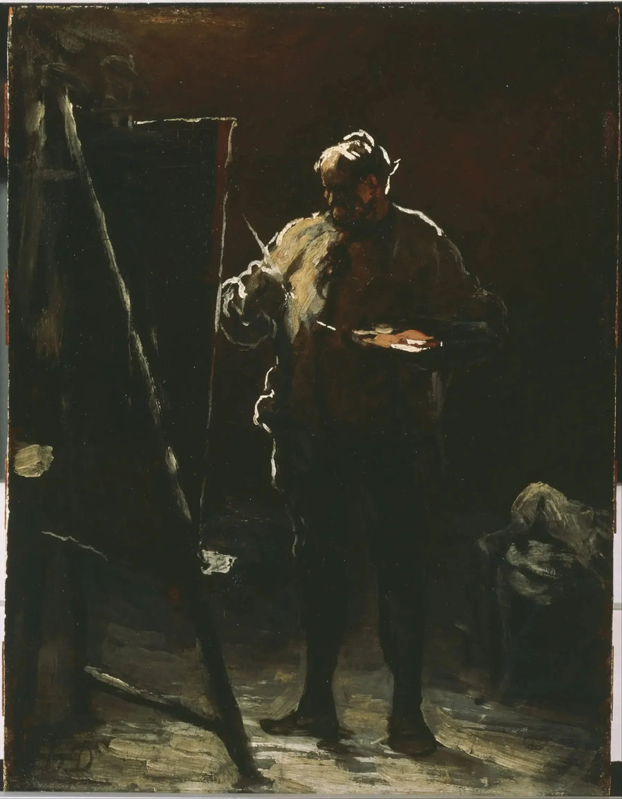 Der Maler an seinem Staffelei - Honoré Daumier
