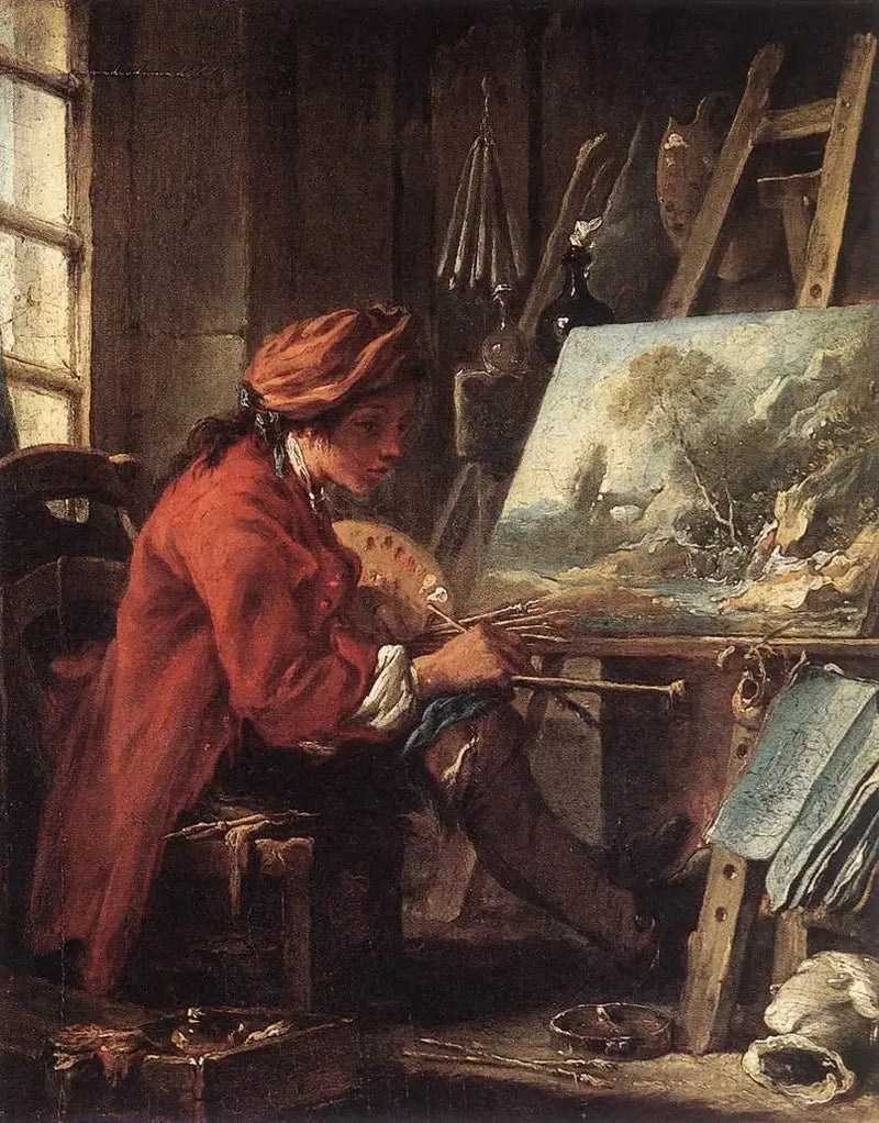 Der Maler in seinem Atelier - François Boucher