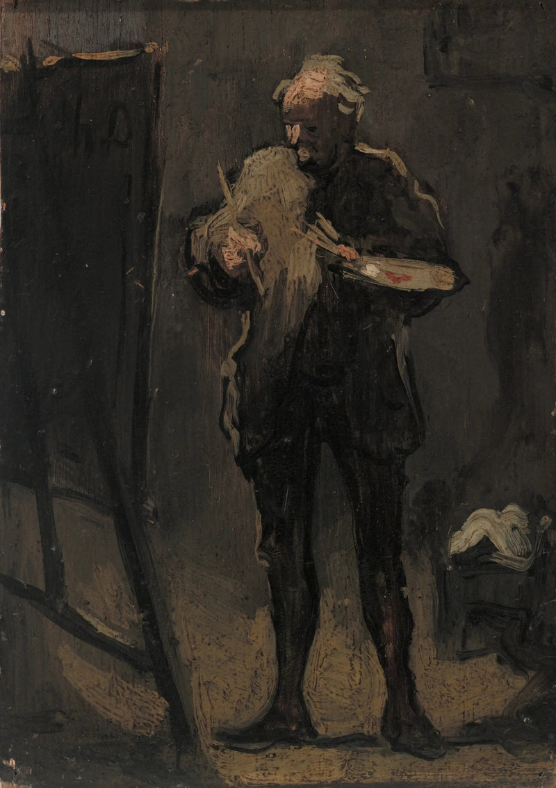 Der Maler vor seinem Gemälde - Honoré Daumier