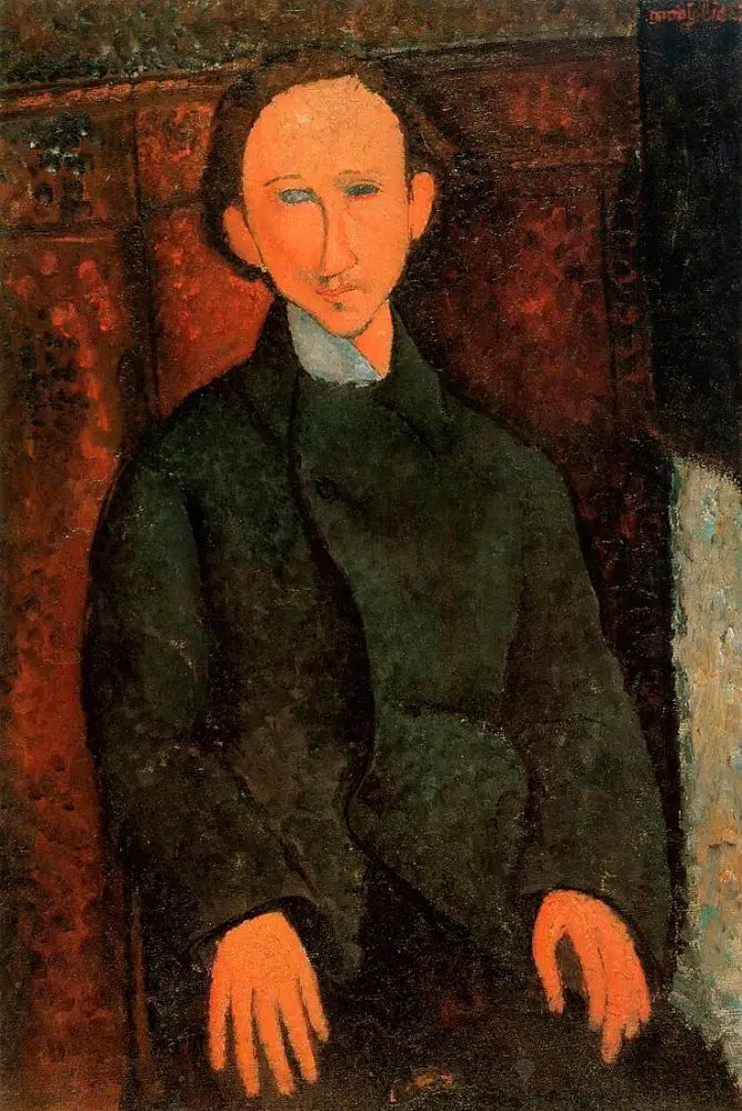 Reproduction du tableau « Le Peintre Krémègne - Amedeo Modigliani » par Alpha Reproduction en peinture à l’huile