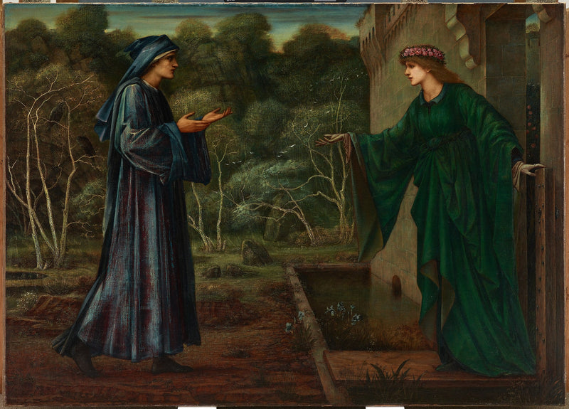 Der Pilger am Tor der Müßiggang - Edward Burne-Jones