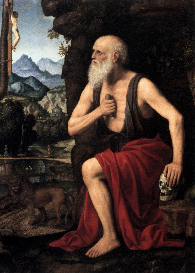 Der bußfertige heilige Hieronymus - Bernardino Luini