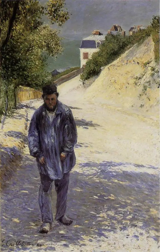 Der Vater Magloire auf dem Weg nach Saint-Clair in Étretat - Gustave Caillebotte
