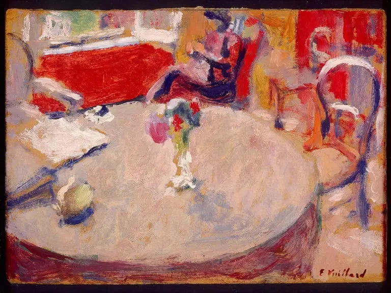 Das kleine Bouquet auf dem Tisch - Édouard Vuillard