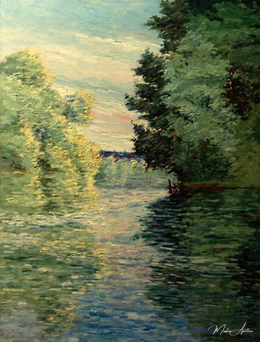 Le petit bras de la Seine près d’Argenteuil de Caillebotte - Reproductions de tableaux et peintures haut de gamme