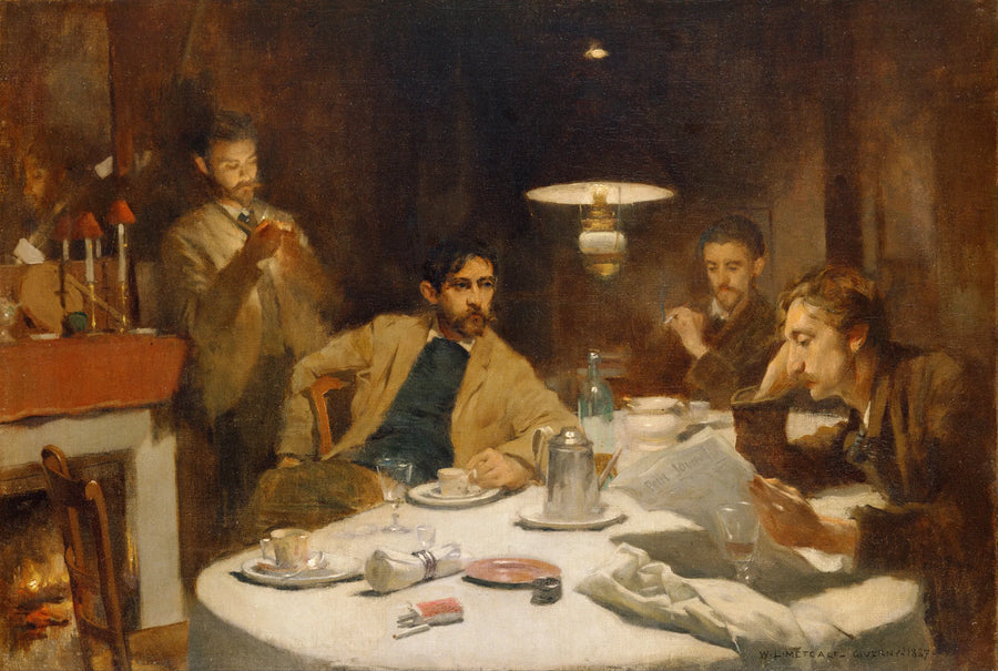 Das Frühstück für zehn Cent - Willard Metcalf