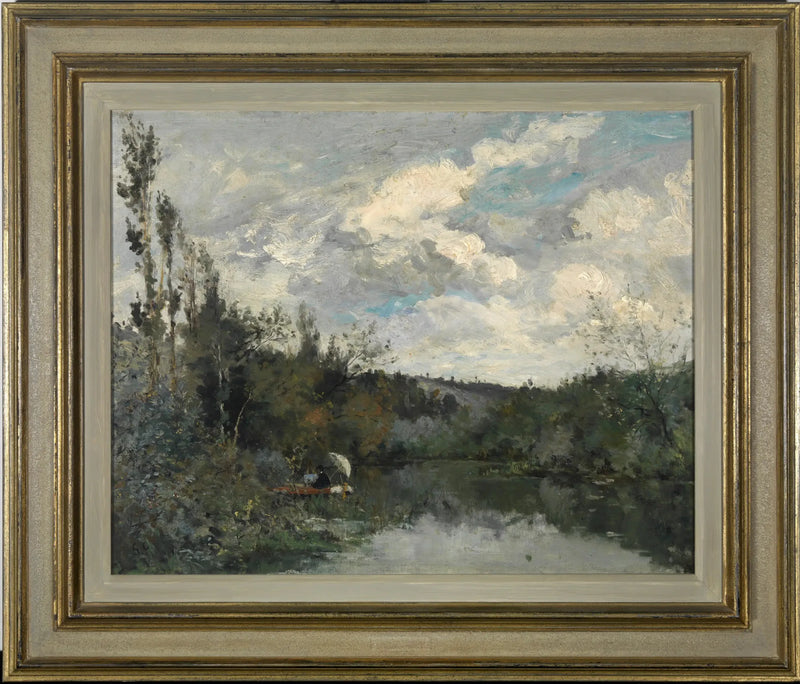 Der kleine See im Wald - Gustave Caillebotte
