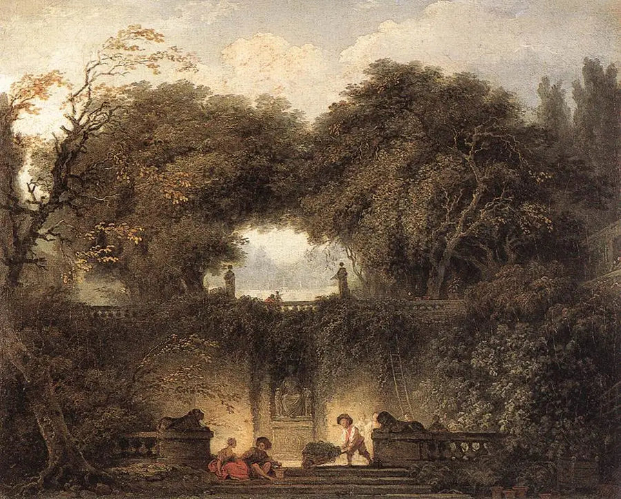 Der Kleine Park - Jean-Honoré Fragonard