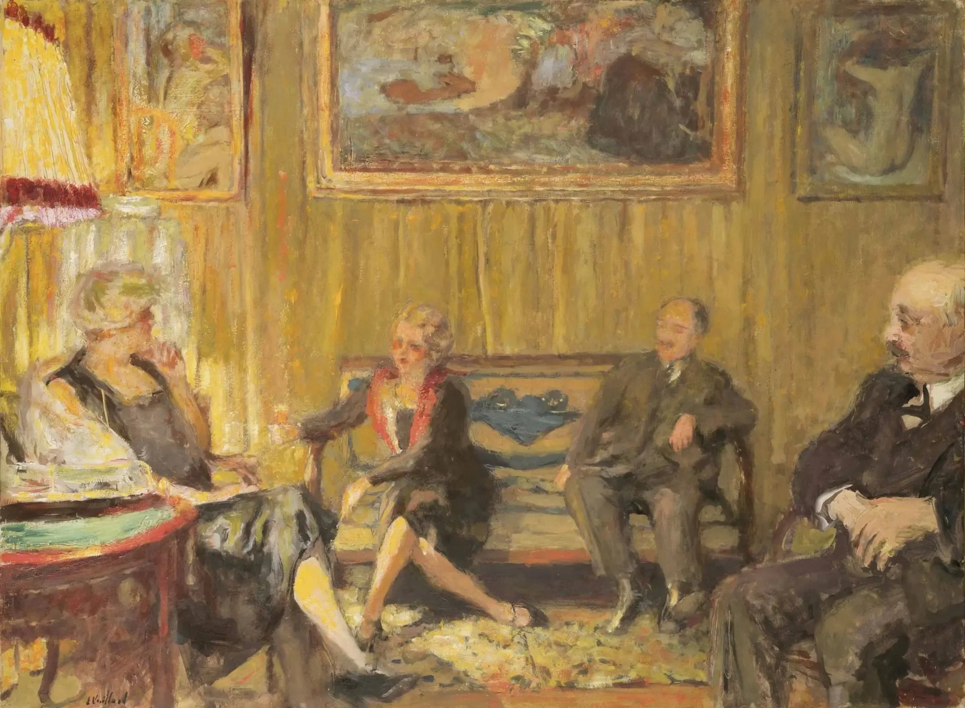 Le Petit Salon rue de Naples - Édouard Vuillard image 1 reproduction artisanale de tableau