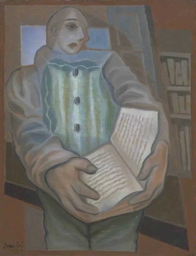 Der Pierrot au livre - Juan Gris