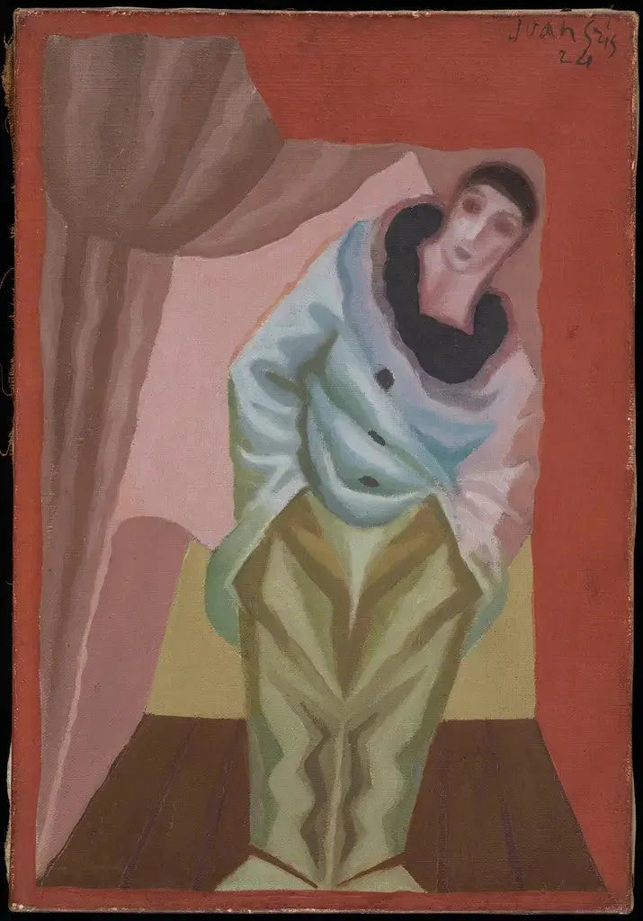 Der Pierrot am Vorhang - Juan Gris