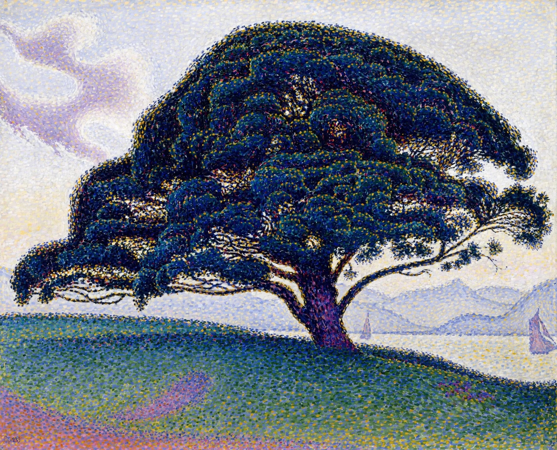 Le pin de Bonaventure - Paul Signac image 1 reproduction artisanale de tableau