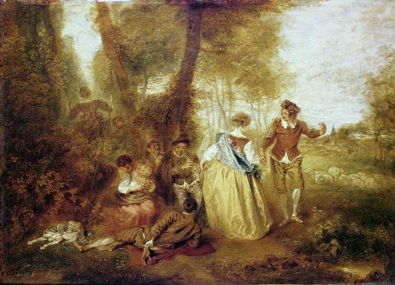 Das ländliche Vergnügen - Antoine Watteau