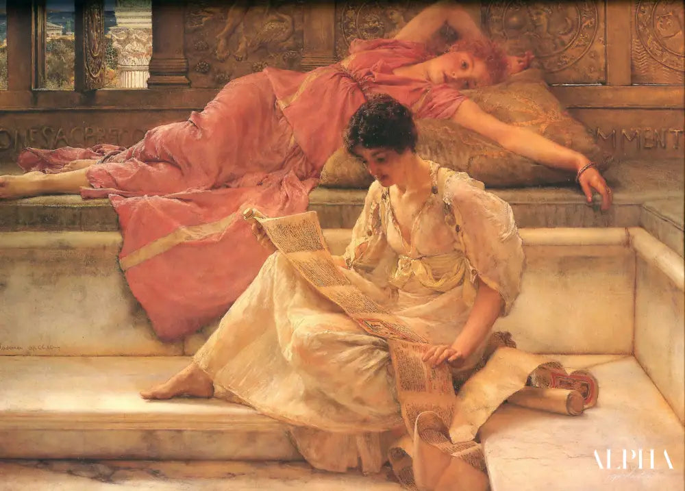 Le Poète favori - Lawrence Alma-Tadema - Reproductions de tableaux et peintures haut de gamme