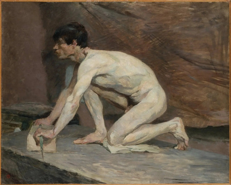 Der Marmorpolierer - Henri de Toulouse-Lautrec