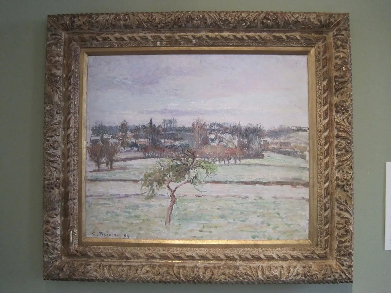 Le Pommier, effet de neige à Éragny - Camille Pissarro image 1 tableau peint à l’huile sur toile