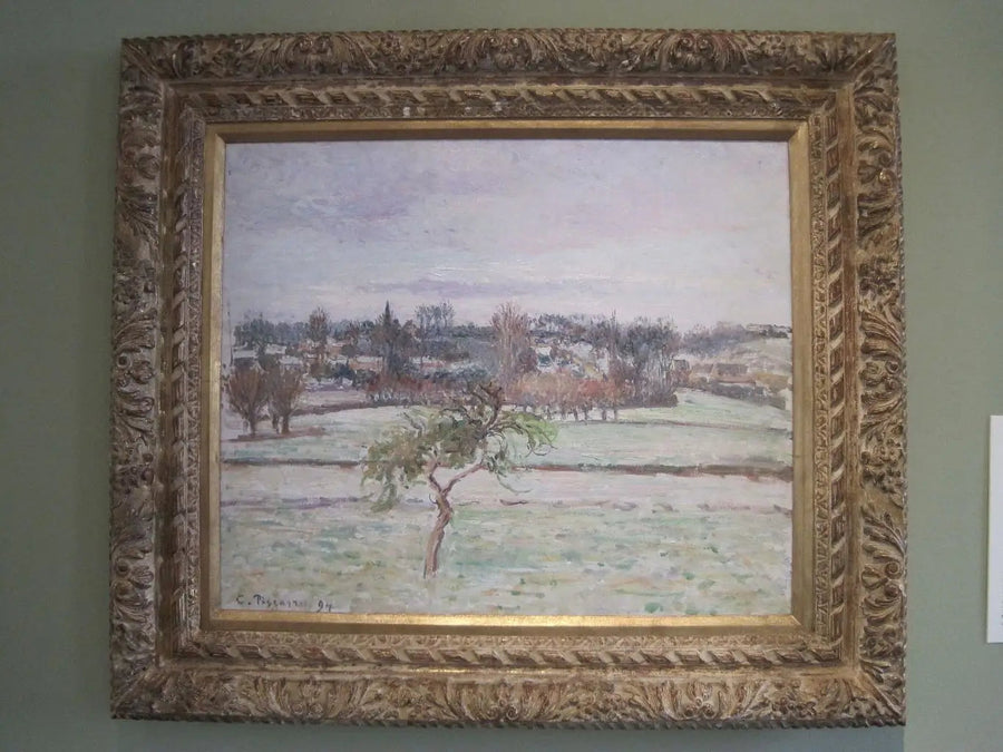Der Apfelbaum, Schneeeffekt in Éragny - Camille Pissarro
