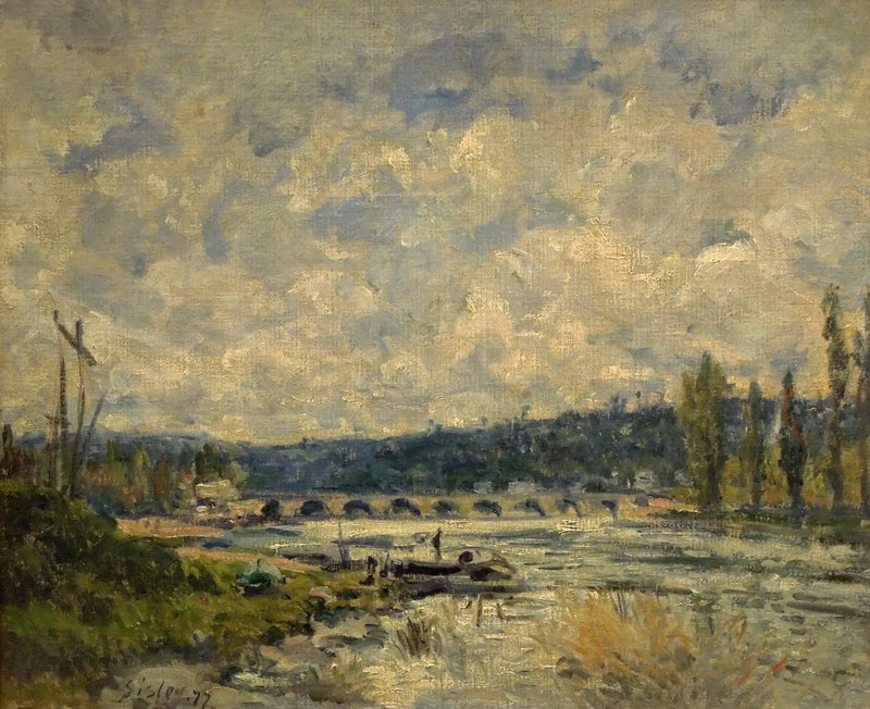 Die Brücke in Sèvres - Alfred Sisley