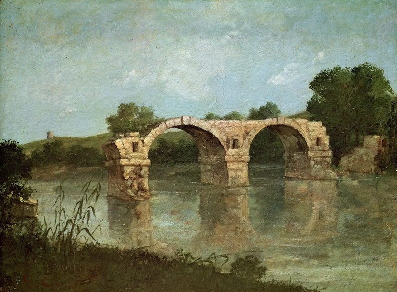Die Brücke von Ambrussum - Gustave Courbet