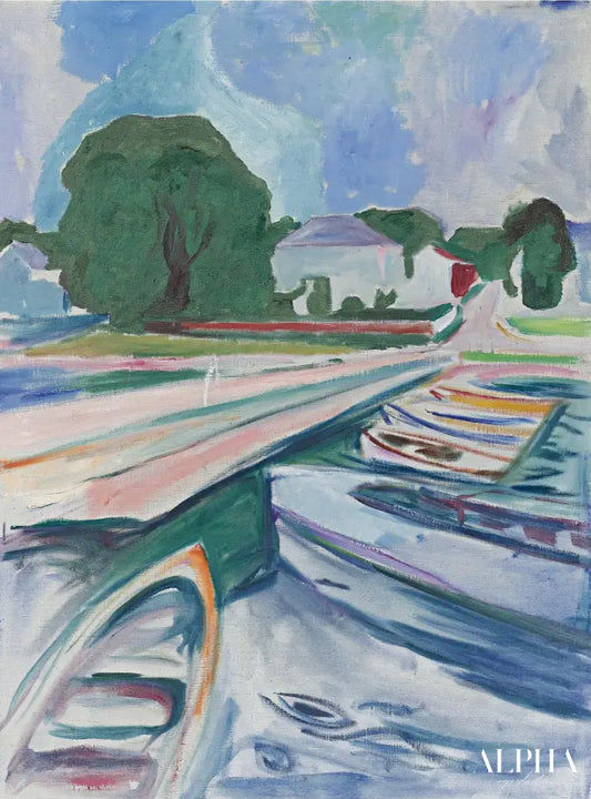 Le pont d'Aasgaardstrand - Edvard Munch - Reproductions de tableaux et peintures haut de gamme