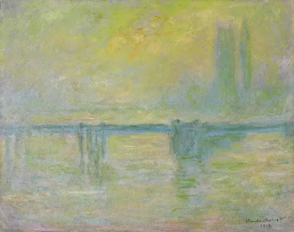Die Charing-Cross-Brücke, Nebel - Claude Monet