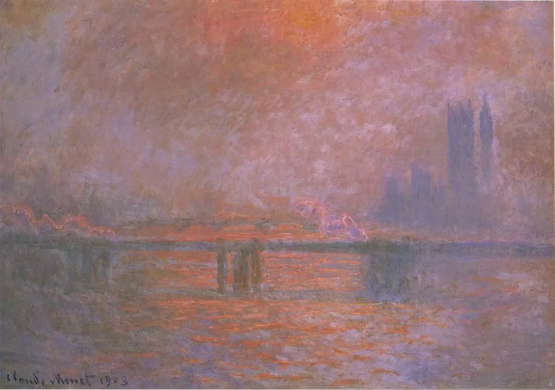 Die Charing Cross Brücke, die Themse - Claude Monet