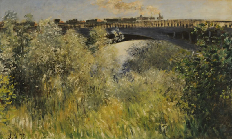 Die Brücke von Chatou - Claude Monet