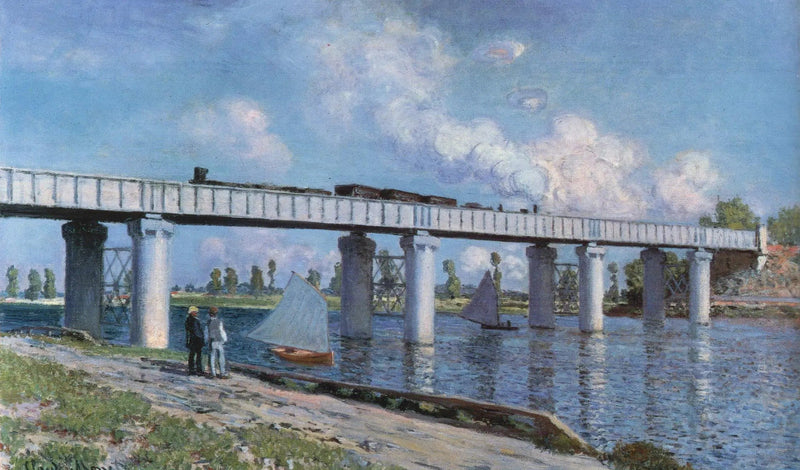 Die Eisenbahnbrücke in Argenteuil - Claude Monet