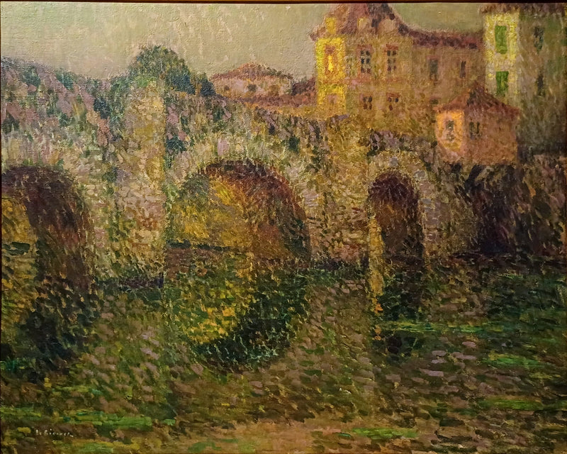 Die Brücke von Clisson bei Sonnenuntergang - Henri Le Sidaner