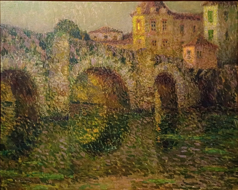 Die Brücke von Clisson bei Sonnenuntergang - Henri Le Sidaner