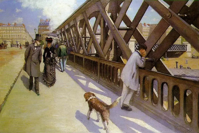 Die Brücke von Europa - Gustave Caillebotte