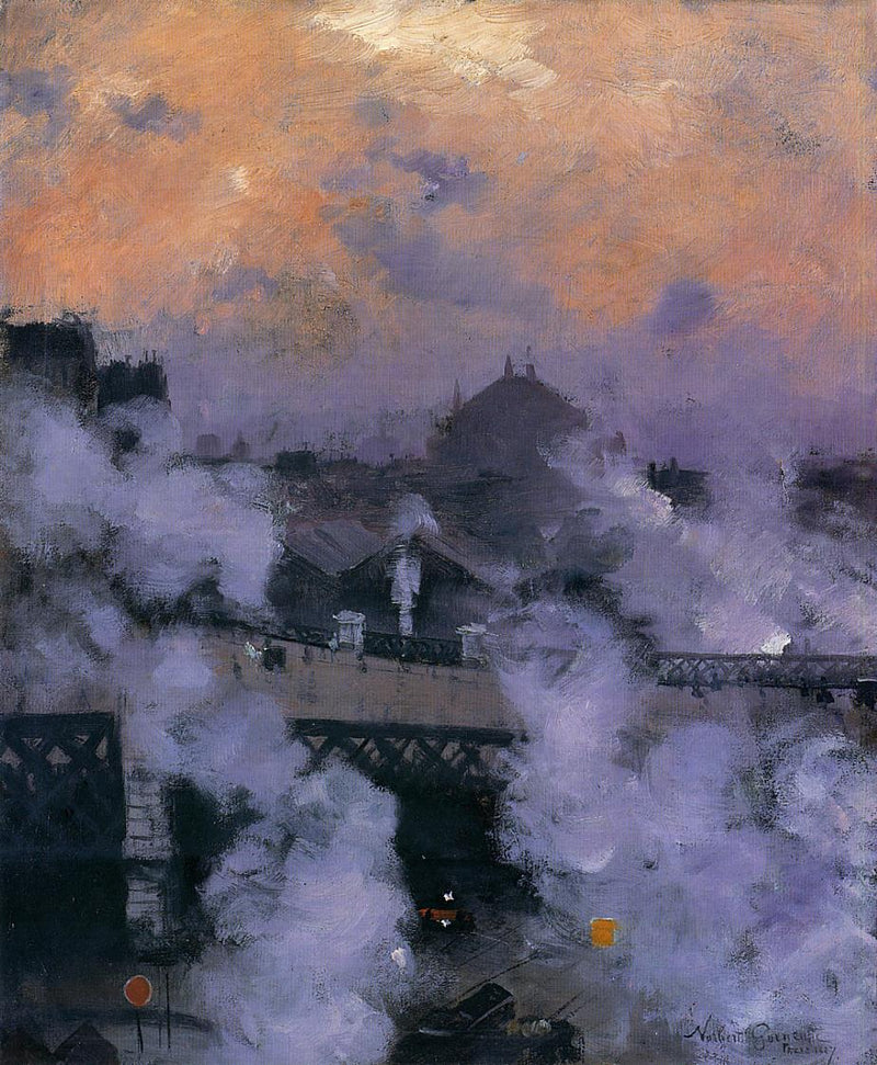 Die Brücke der Europa bei Nacht - Norbert Gœneutte