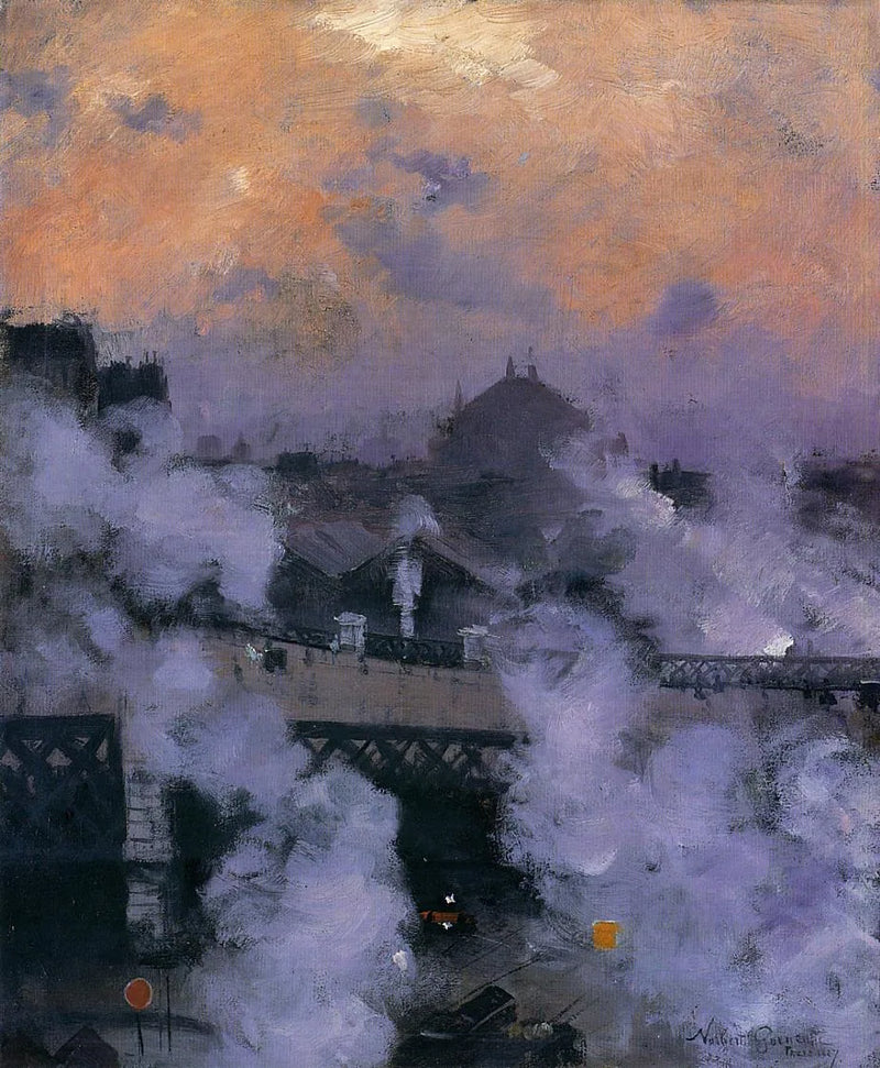 Die Brücke der Europa bei Nacht - Norbert Gœneutte
