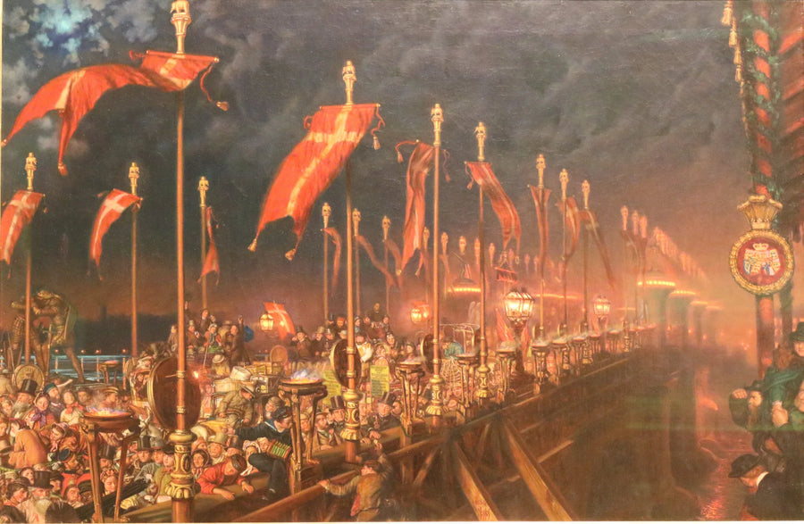 Die Londoner Brücke am Abend der Hochzeit des Prinzen und der Prinzessin von Wales - William Holman Hunt