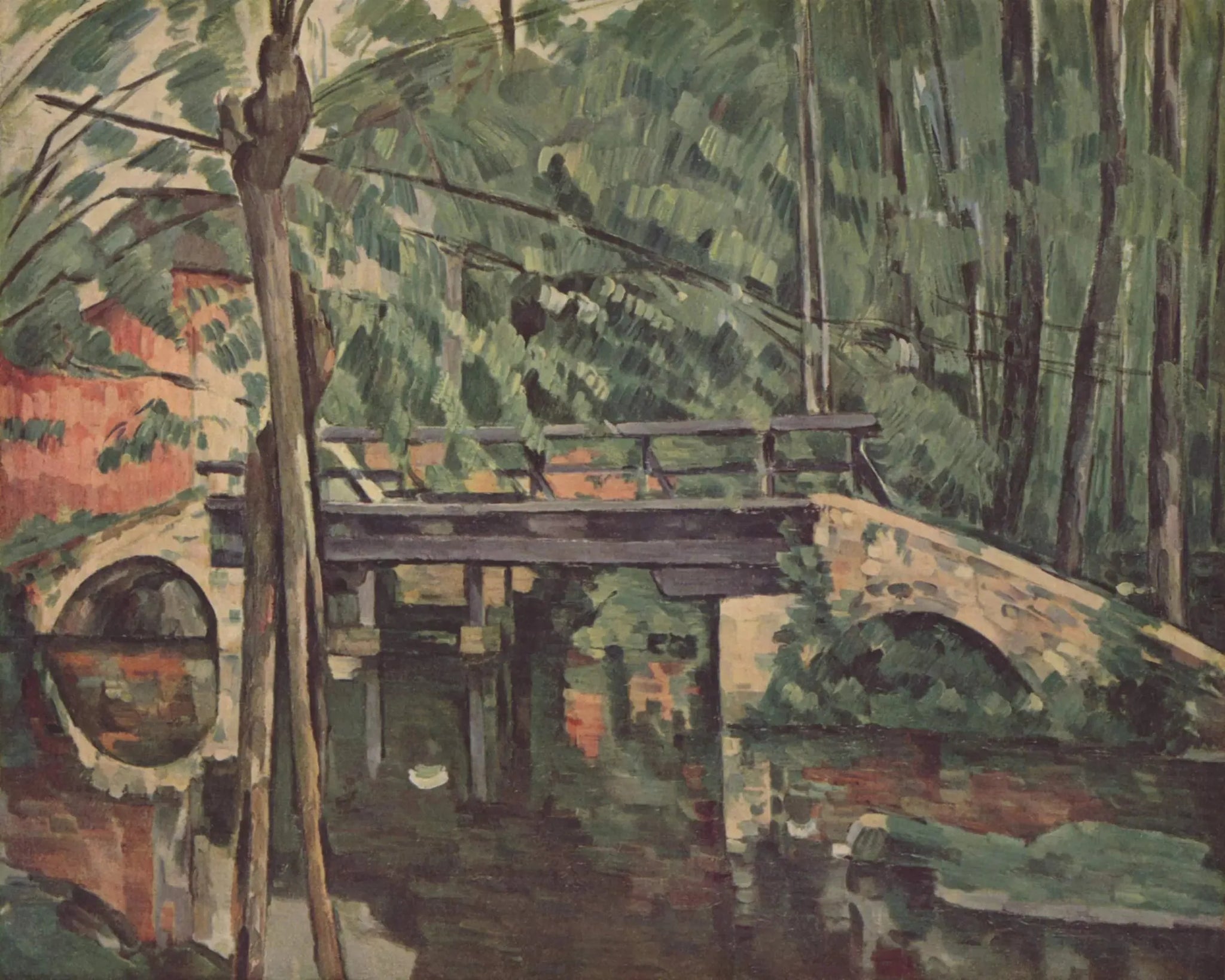 Le Pont de Maincy - Paul Cézanne image 1 copie de tableau peinte à la main