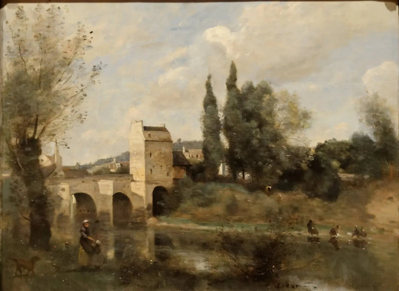 Die Brücke von Mantes - Jean-Baptiste Camille Corot