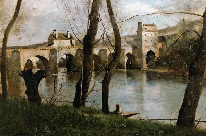 Die Brücke von Mantes - Jean-Baptiste Camille Corot