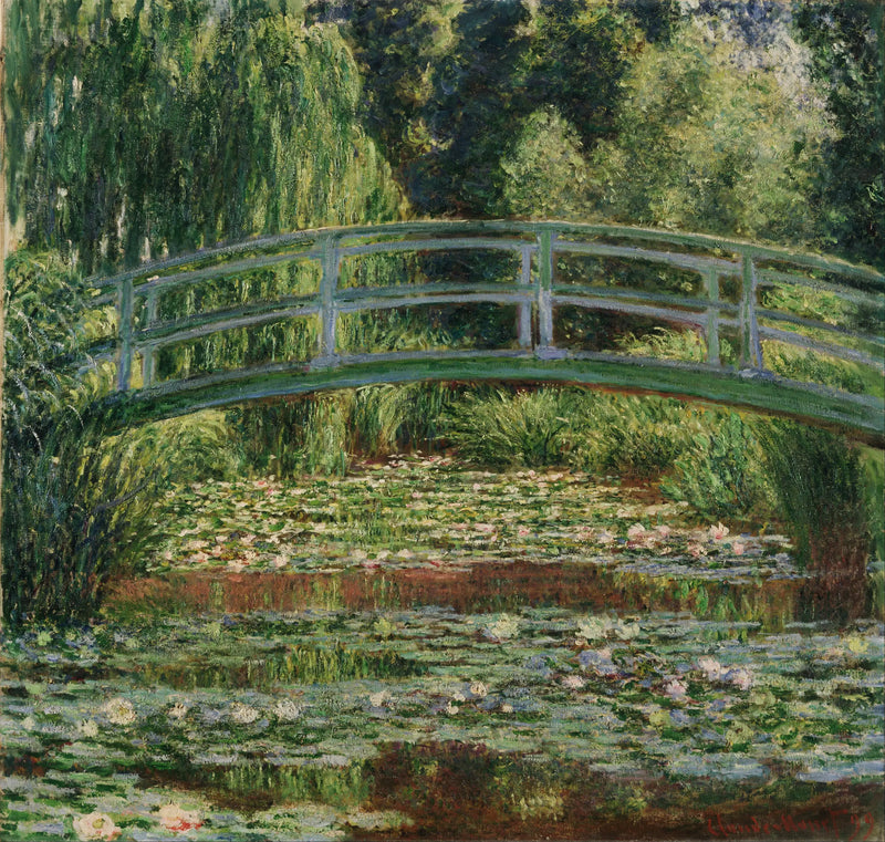 Die japanische Fußgängerbrücke und der Seerosenteich, Giverny - Claude Monet