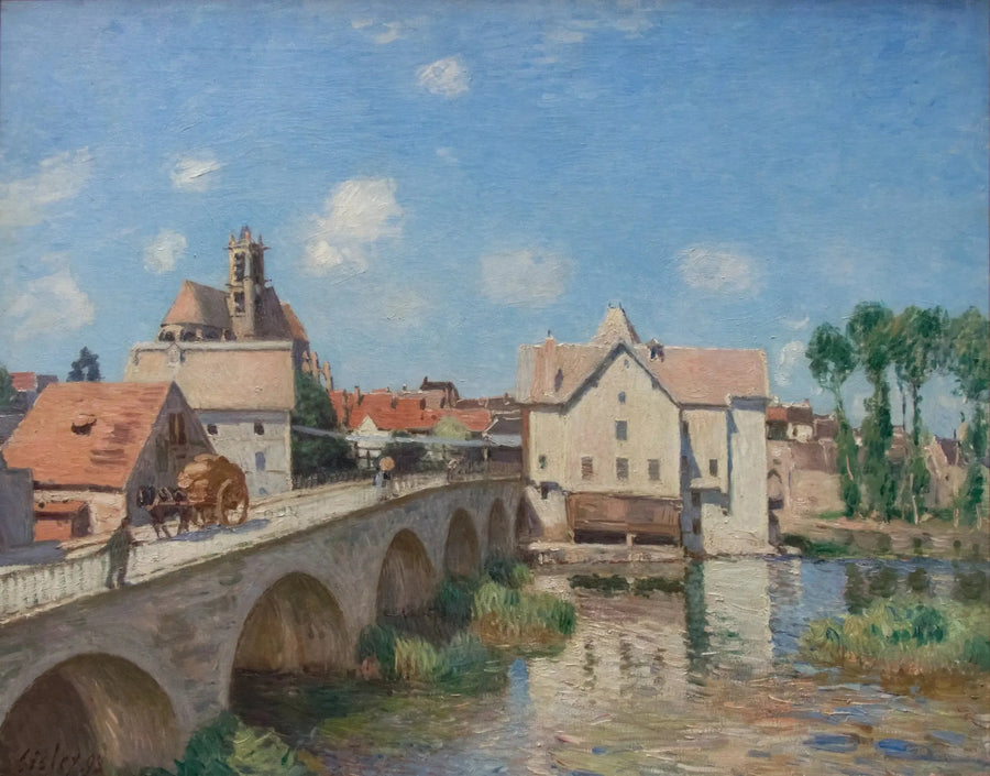 Die Brücke von Moret - Alfred Sisley