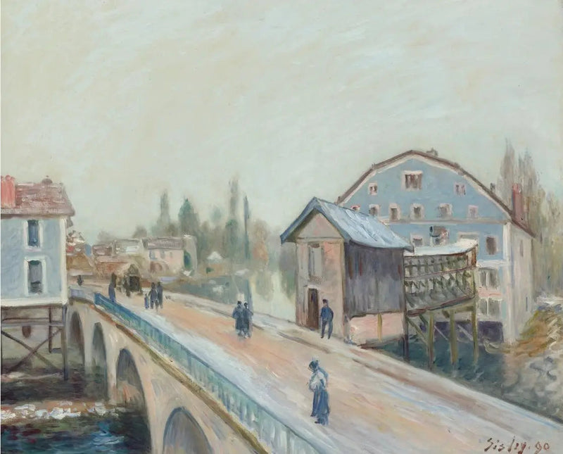 Die Brücke von Moret - Alfred Sisley
