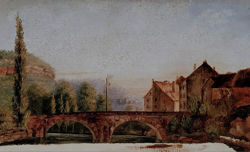 Die Brücke von Nahin - Gustave Courbet