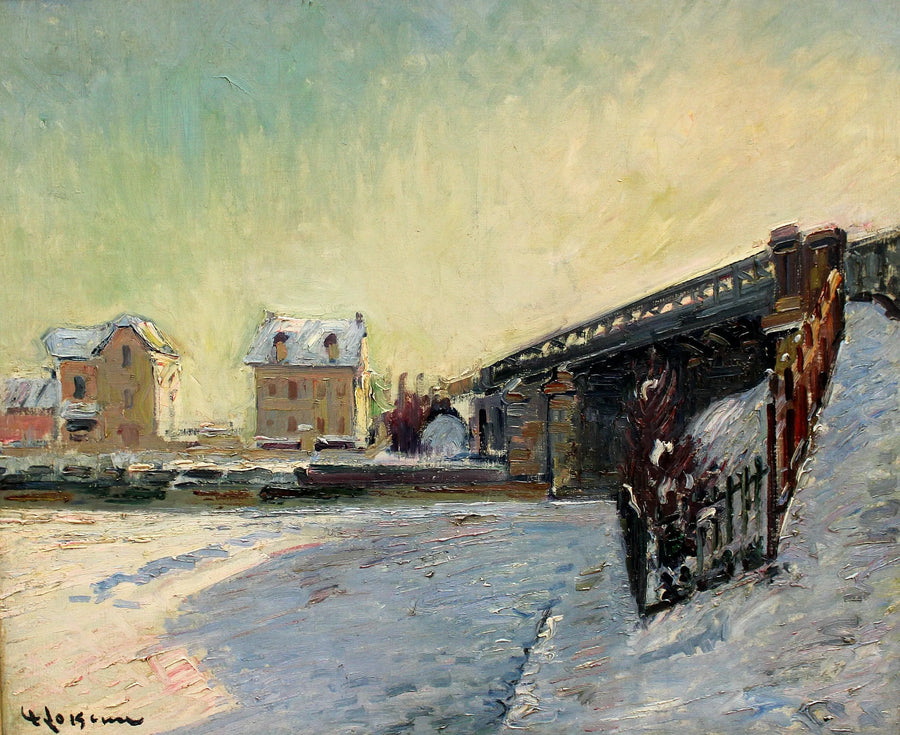 Die Brücke von Saint-Ouen - Gustave Loiseau
